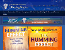 Tablet Screenshot of healingsounds.com